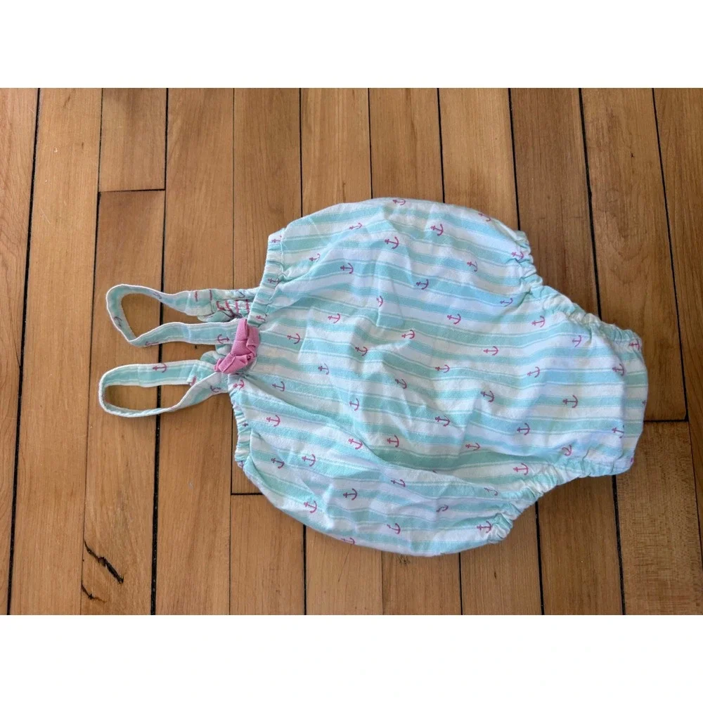Hatley striped anchor print bubble romper‎